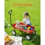 Pull-Along Wagon for Kids, 101 cm Toddler Wagons, Supports up to 80kg, All-Terrain Wagons with Handle, Utility Wagon Cart Birthd