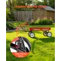 VEVOR Pull-Along Wagon for Kids, 101 cm Toddler Wagons, Supports up to 80kg, All-Terrain Wagons with Handle, Utility Wagon Cart 