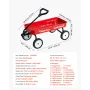 VEVOR Pull-Along Wagon for Kids, 101 cm Toddler Wagons, Supports up to 80kg, All-Terrain Wagons with Handle, Utility Wagon Cart 