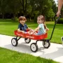 VEVOR Pull-Along Wagon for Kids, 101 cm Toddler Wagons, Supports up to 80kg, All-Terrain Wagons with Handle, Utility Wagon Cart 