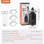 Beer Growler Tap System, 128Oz 4L Mini Keg, 304 Stainless Steel Pressurized Beer Growler, Keg Growler with Pressure Display, CO2