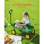 VEVOR Pull-Along Wagon for Kids, 101 cm Toddler Wagons, Supports up to 80kg, All-Terrain Wagons with Handle, Utility Wagon Cart 