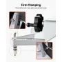 Wheel Clamp & Magnetic Adapter, 1 PC Aluminum Alloy Wheel Alignment Tool for Precise Camber Gauge, Fits 279-635 mm Rims, Univers