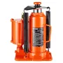 Air Hydraulic Bottle Jack, 12 Ton Max Load Capacity, 265-505 mm Lifting Range, Pneumatic/Manual Heavy Duty Welded Bottle Jack wi