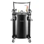 Pressure Pot Paint Tank, 30 L Heavy Duty Steel Pressure Pot Tank, Spray Paint Pressures Pots with Three Quick-Connect Couplers f