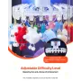 Claw Crane Machine, Medium-Sized Arcade Game Machine with Light & Sound, Adjustable Difficulty, Precise Toy Candy Grabber Prize 