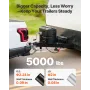 2267 kg A-Frame Trailer Jack, 381 mm Vertical Travel, Trailer Lift Jack with Adjustable 7-Level Drop Leg & Drill Socket, Cordles