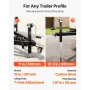 2267 kg A-frame trailer donkraft, 381 mm lodret vandring