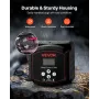 Dual Battery Isolator Kit, 12V 300 Amp 33.6 mm² (2 AWG), Manual and Automatic VSR Voltage Sensitive Relay with Voltmeter, LCD Sc