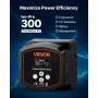 VEVOR Dual Battery Isolator, 12V 300 Amp, manuel og automatisk VSR spændingsfølsomt relæ med LCD-skærm, Smart Battery Isolat