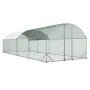 Large Metal hønsegård, 2,7x7,6x2 m, Walk-in hønsegårdshus med