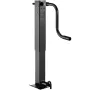 Heavy-Duty Trailer Jack, 5443 kg Load Capacity, Sidewind Square Direct Weld-on Trailer Jack with Handle Crank, Adjustable Drop L