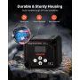 Dual Battery Isolator, 12V 140 Amp, Manual and Automatic VSR Voltage Sensitive Relay with LCD Screen, Smart Battery Isolator for