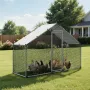 VEVOR Large Metal Chicken Coop, 3 x 1 x 2 m, Walk-in Chicken Run House with Waterproof Cover & Sturdy Frame, Spire Roof Poultry 