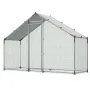 Large Metal hønsegård, 3 x 1 x 2 m, Walk-in hønsegårdshus med