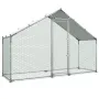 Large Metal hønsegård, 3 x 1 x 2 m, Walk-in hønsegårdshus med