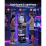 Claw Crane Machine, Medium-Sized Arcade Game Machine with Claw + Grabber Double-Layer, Light & Sound, Toy Candy Grabber Prize Di