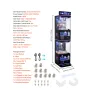 Claw Crane Machine, Medium-Sized Arcade Game Machine with Claw + Grabber Double-Layer, Light & Sound, Toy Candy Grabber Prize Di
