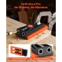 Pocket Hole Jig Kit, 12,7 til 38,1 mm Justerbar, Mini Jig