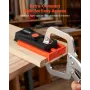 Pocket Hole Jig Kit, 12.7 to 38.1 mm Adjustable, Mini Jig Pocket Hole System with Step Drill, Hex Wrench, Drill Stop Ring, Squar