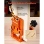 Pocket Hole Jig Kit, 12 mm til 48 mm Justerbar, Jig Pocket Hole