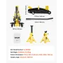 VEVOR Low Profile Floor Jack, 2 Ton Capacity, Steel Racing Floor Jack with Stands, Single Piston Quick Lift Pump, Hydraulic Trol