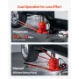 Air Hydraulic Bottle Jack, 50 Ton (110231.5 lbs) Capacity, 265-410 mm Lifting Range, Pneumatic/Manual Heavy Duty Welded Bottle J