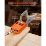 Pocket Hole Jig Kit, 12,7 til 38,1 mm justerbart, Jig Pocket