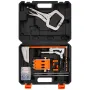 Pocket Hole Jig Kit, 12.7 to 38.1 mm Adjustable, Jig Pocket Hole System with Toolcase, C-Clamp, Step Drill, Hex Wrench, Drill St