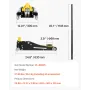 Low Profile Floor Jack, 2.5 Ton Capacity, Aluminum & Steel Racing Floor Jack with Dual Pistons Quick Lift Pump, Hydraulic Trolle
