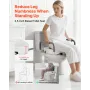 Raised Toilet Seat with Arms, 136.1 kg Load Capacity, 88.9 mm Lift Height, Widened Commode Elevated Toilet Seat Riser with Padde