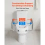VEVOR Raised Toilet Seat with Arms, 136.1 kg Load Capacity, 88.9 mm Lift Height, Widened Commode Elevated Toilet Seat Riser with