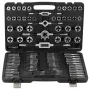 Tap and Die Set, 110-Piece Include Metric Size M2 to M18, Bearing Steel Taps and Dies, Essential Threading Tool for Cutting Exte