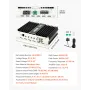 Monoblock Car Amplifier, 800W RMS MAX, 1/2/4 Ohm Stable, 1-Channel Class D Car Audio Amplifier with Remote Subwoofer Level Contr