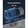 Monoblock Car Amplifier, 400W RMS MAX, 1/2/4 Ohm Stable, 1-Channel Class D Car Audio Amplifier with Remote Subwoofer Level Contr