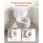 VEVOR hævet toiletsæde, 136,1 kg bæreevne, 88,9 mm løftehøjde, toiletstolsforhøjet toiletsæde med forstørret åbning