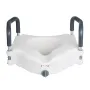 Raised Toilet Seat with Arms, 136.1 kg Load Capacity, 127 mm Lift Height, Widened Commode Elevated Toilet Seat Riser with Padded