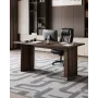 63 in Executive Desk, Large Modern Rectangle Office Table, Heavy Duty Wooden Executive Table with Cable Connection Hole, 113 KG 