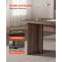 63 in Executive Desk, Large Modern Rectangle Office Table, Heavy Duty Wooden Executive Table with Cable Connection Hole, 113 KG 