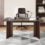 63 i Executive Desk, Stort moderne rektangel kontorbord, Heavy
