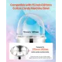 VEVOR Cotton Candy Machine Cover, Transparent Acrylic Dome Bubble Shield, Cotton Candy Machine Bubble Shield Compatible with 381