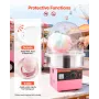 VEVOR Cotton Candy Machine Cover, Transparent Acrylic Dome Bubble Shield, Cotton Candy Machine Bubble Shield Compatible with 381
