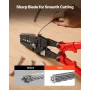 24 Inch Hand Swager Crimper 5 Cavity 1/16 to 3/16inch Swaging Tool for Copper Aluminum Oval Sleeves and Stop Sleeves Wire Rope C