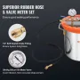 18.9 L Vacuum Chamber and 3.5 CFM Pump Kit, Tempered Glass Lid Vacuum Degassing Chamber Kit, Single Stage Vacuum Pump with 250 m