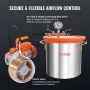 18.9 L Vacuum Chamber and 3.5 CFM Pump Kit, Tempered Glass Lid Vacuum Degassing Chamber Kit, Single Stage Vacuum Pump with 250 m