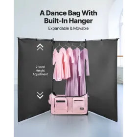 dansetaske med tøjstativ, 736,6 mm Rolling Dance Duffel, med
