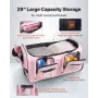 Dance Bag with Garment Rack, 736.6 mm Rolling Dance Duffel, with Wheels, USB Port, Height Adjustable Clothes Rack, Privacy Prote