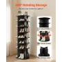 VEVOR 7 Tiers Rotating Shoe Rack Tower, 360° Spinning Shoe Rack, Revolving Storage Round Carousel Display, Freestanding Lazy Sus
