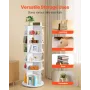 6 Tiers Rotating Shoe Rack Tower, 360° Spinning Shoe Rack, Revolving Storage Round Carousel Display, Freestanding Lazy Susan Org