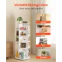 VEVOR 5 Tiers Rotating Shoe Rack Tower, 360° Spinning Shoe Rack, Revolving Storage Round Carousel Display, Freestanding Lazy Sus